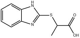 2-(1 H-BENZOIMIDAZOL-2-YLSULFANYL)-PROPIONIC ACID Struktur