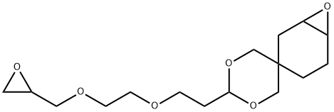 2-[2-[2-(oxiranylmethoxy)ethoxy]ethyl]spiro[1,3-dioxane-5,3'-[7]oxabicyclo[4.1.0]heptane] Struktur