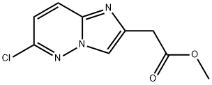 6-CHLORO-IMIDAZO[1,2-B]PYRIDAZINE-2-ACETIC ACID, METHYL ESTER Struktur