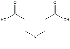 N-(2-Carboxyethyl)-N-methyl-b-alanine Struktur