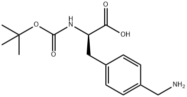 4-AMINOMETHYL-D-BOC-PHENYLALANINE Struktur