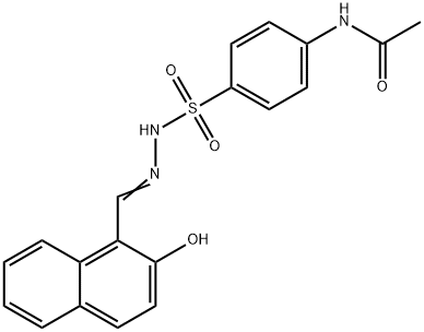 N-[4-[[(2-oxonaphthalen-1-ylidene)methylamino]sulfamoyl]phenyl]acetami de Struktur