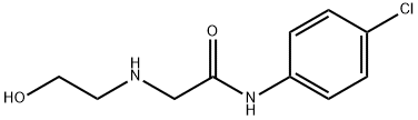 2-(2-HYDROXYETHYLAMINO)-N-(4-CHLOROPHENYL)ACETAMIDE Struktur