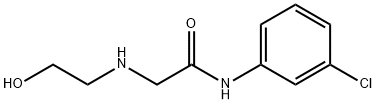 2-(2-HYDROXYETHYLAMINO)-N-(3-CHLOROPHENYL)ACETAMIDE Struktur