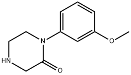 1-(3-METHOXY-PHENYL)-PIPERAZIN-2-ONE Struktur