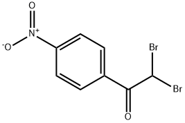 2,2-DIBROMO-1-(4-NITROPHENYL)ETHAN-1-ONE Struktur