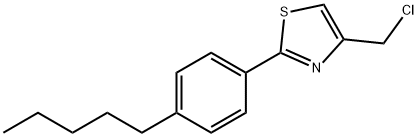 4-(CHLOROMETHYL)-2-(4-PENTYLPHENYL)-1,3-THIAZOLE Struktur