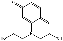 2-(bis(2-hydroxyethyl)amino)-1,4-benzoquinone Struktur