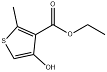 4-Hydroxy-2-methyl-3-thiophenecarboxylic acid ethyl ester Struktur