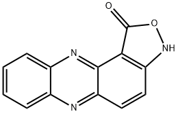 Isoxazolo[4,3-a]phenazin-1(3H)-one Struktur