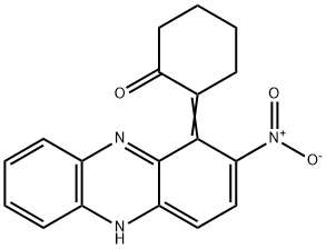 2-[2-Nitrophenazin-1(5H)-ylidene]cyclohexanone Struktur