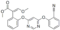 methyl (E)-2-[2-[6-(2-cyanophenoxy)pyrimidin-4-yl]oxyphenyl]-3-methoxy -prop-2-enoate Struktur