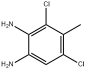 1,2-Diamino-3,5-dichloro-4-methylbenzene Struktur