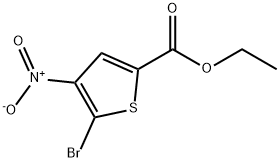 ethyl 5-bromo-4-nitrothiophene-2-carboxylate Struktur