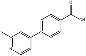 4-(2-Carboxypyridin-4-yl)benzoic acid Struktur