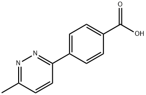 4-(6-Methylpyridazin-3-yl)benzoic acid Struktur