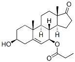 Androst-5-en-17-one, 3-hydroxy-7-(1-oxopropoxy)-, (3beta,7beta)- (9CI) Struktur