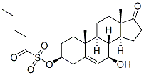 Androst-5-en-17-one, 7-hydroxy-3-[[(1-oxopentyl)sulfonyl]oxy]-, (3beta,7beta)- (9CI) Struktur