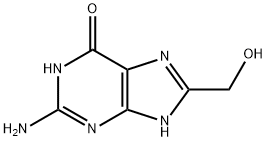 2-Amino-6-hydroxymethyl-purine-8-methanol Struktur