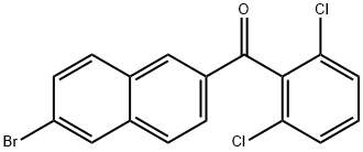 6-BROMO-2-(2,6-DICHLOROBENZOYL)NAPHTHALENE Struktur