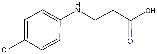 3-[(4-chlorophenyl)amino]propanoic acid Struktur