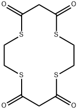 1,4,8,11-Tetrathiacyclotetradecane-5,7,12,14-tetrone Struktur