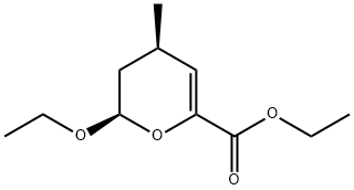 2H-Pyran-6-carboxylicacid,2-ethoxy-3,4-dihydro-4-methyl-,ethylester,(2R,4R)-(9CI) Struktur