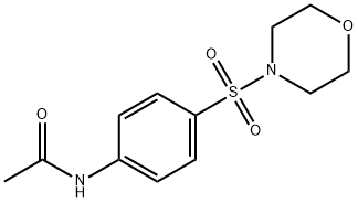 N-[4-(4-morpholinylsulphonyl)phenyl]acetamide Struktur