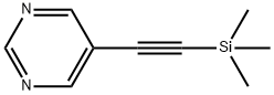 5-((Trimethylsilyl)ethynyl)pyrimidine Struktur