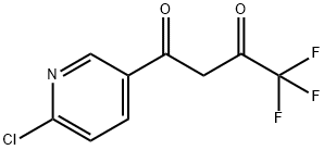 1-(6-CHLORO-3-PYRIDINYL)-4,4,4-TRIFLUORO-1,3-BUTANEDIONE Struktur