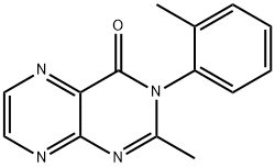 2-Methyl-3-(o-tolyl)-4(3H)-pteridinone Struktur