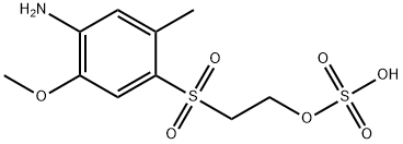 2-((4-Amino-5-methoxy-2-methylphenyl)sulfonyl)ethyl hydrogen sulfate Struktur