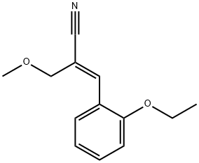 2-Propenenitrile,3-(2-ethoxyphenyl)-2-(methoxymethyl)-,(2Z)-(9CI) Struktur