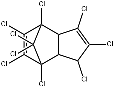 1,2,3,4,5,6,7,8,8-Nonachloro-3a,4,7,7a-tetrahydro-4,7-methano-1H-indene Struktur