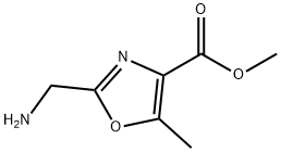 4-Oxazolecarboxylicacid,2-(aminomethyl)-5-methyl-,methylester(9CI) Struktur