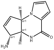 5H-Cyclopenta[e]pyrrolo[1,2-a]pyrazin-5-one,3-amino-3,3a,4,9a-tetrahydro-,(3R,3aS,9aR)-rel-(9CI) Struktur