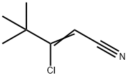 3-CHLORO-4,4-DIMETHYLPENT-2-ENENITRILE Struktur