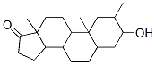 3-hydroxy-2,10,13-trimethyl-1,2,3,4,5,6,7,8,9,11,12,14,15,16-tetradeca hydrocyclopenta[a]phenanthren-17-one Struktur