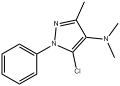 5-chloro-N,N,3-trimethyl-1-phenyl-pyrazol-4-amine Struktur