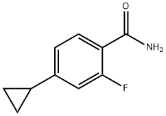 Benzamide, 4-cyclopropyl-2-fluoro- Struktur