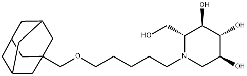 N-(5-ADAMANTANE-1-YL-METHOXY)-PENTYL-DEOXYNOJIRIMYCIN Struktur