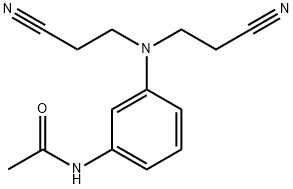 N-(3-(Bis(2-cyanoethyl)amino)phenyl)acetamide Struktur