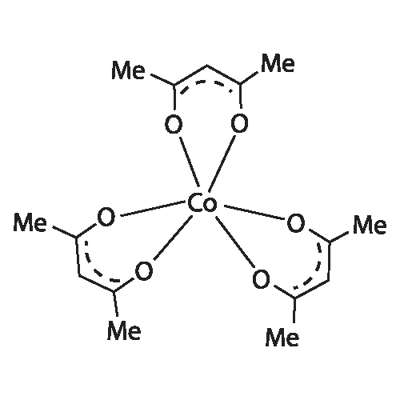 Cobaltic acetylacetonate Struktur