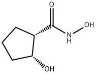 Cyclopentanecarboxamide, N,2-dihydroxy-, (1S,2R)- (9CI) Struktur