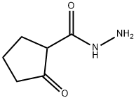 Cyclopentanecarboxylic acid, 2-oxo-, hydrazide (9CI) Struktur