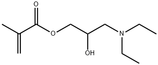 Methacrylic acid 3-diethylamino-2-hydroxypropyl ester Struktur