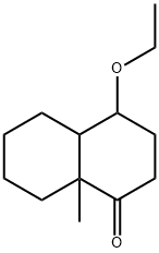 4-Ethoxy-3,4,4a,5,6,7,8,8a-octahydro-8a-methylnaphthalen-1(2H)-one Struktur