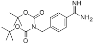 N,N-DI-BOC-4-AMINOMETHYL BENZAMIDINE Struktur