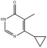 4-Pyrimidinol, 6-cyclopropyl-5-methyl- (8CI) Struktur