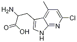 1H-Pyrrolo[2,3-b]pyridine-3-propanoic acid, a-aMino-6-chloro-4-Methyl- Struktur